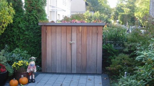Fahrradschuppen aus Holz